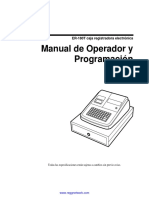 Manual de usuario y programacion de la caja registradora Sam4s ER-180T Espa¤ol