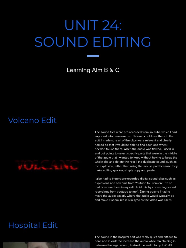 Sound Editing for Video Projects | PDF | Mac Os | Multimedia