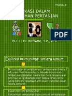 Modul-8 (Komunikasi DLM Penyuluhan Pertanian)