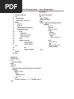 Exercícios algorítimo