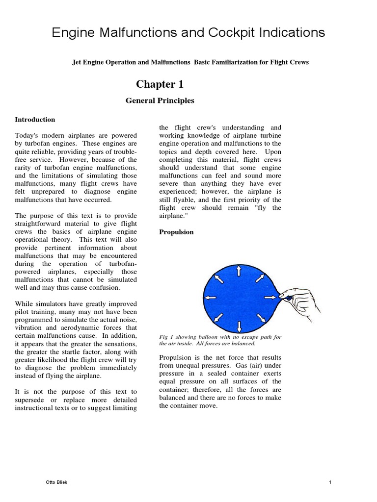 Jet Engine Operation and Malfunctions Basic Familiarization For Flight ...