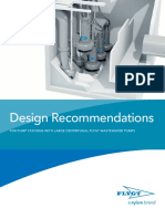 Design Recommendations - For Pump Stations With Large Centrifugal Flygt Wastewater Pumps PDF