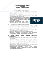 Tupoksi Kasek, Wakasek, Walas, Guru, Ka. Tu, Piket, Laboran, Pustakawan DLL