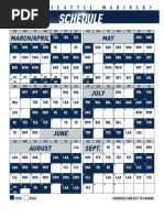 Mariners 2020 Schedule