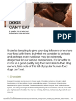 Food Dogs Can't Eat