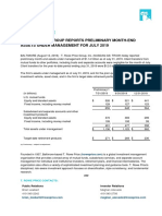 News Release: T. Rowe Price Group Reports Preliminary Month-End Assets Under Management For July 2019