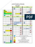 Summit Academy Schools Calendar 2019-20