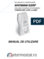Manual de Utilizare: Computherm Q3Rf, Q7Rf, Şi Q8Rf
