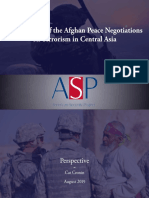 Implications of The Afghan Peace Negotiations On Terrorism in Central Asia