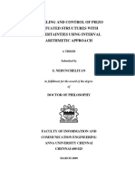 Modeling and Control of Piezo Actuated Structures With Uncertainties Using Interval Arithmetic Approach