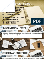 Letters