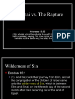 MT Sinai vs. The Rapture