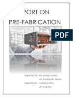 REPORT On Prefabrication