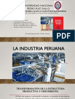 Transformación industrial y empleo en el Perú