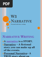 Arrative: Personal and Story Writing