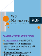 Arrative: Personal and Story Writing