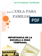 Escuela Para Familias  Importancia de La Escuela