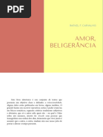Amor, Beligerância, De Rafael F. Carvalho