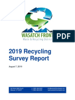 2019 WFWRD Recycling Survey Report