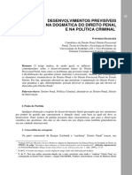 Desenvolvimentos Previsíveis Na Dogmática Do Direito Penal E Na Política Criminal