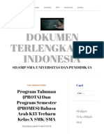 Program Tahunan (PROTA) Dan Program Semester (PROMES) Bahasa Arab K13 Terbaru Kelas X SMK - SMA