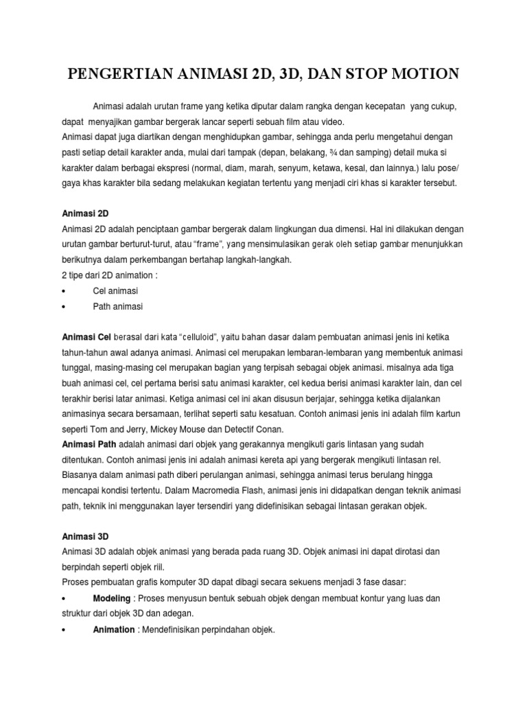 Animasi 2D | PDF