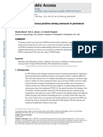 HHS Public Access: Duration of Continuous Positive Airway Pressure in Premature Infants