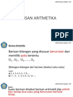 Barisan Aritmatika