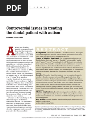 Rada, R. E. Controversial Issues in Treating the Dental Patient With Autism.