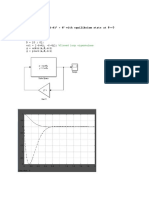 For Pole Placed at (S+6) + 4 With Equilibrium State at 0