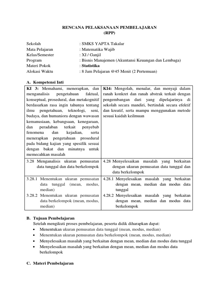 2.1 Tugas Menyusun RPP | PDF | Komputer