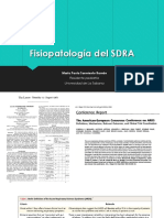 Fisiopatología Del SDRA: María Paula Sarmiento Ramón