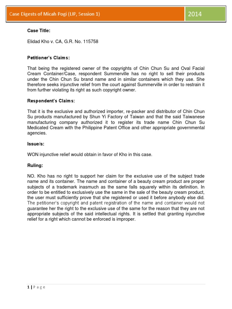 Digest in Official Format | PDF | Copyright | Patent