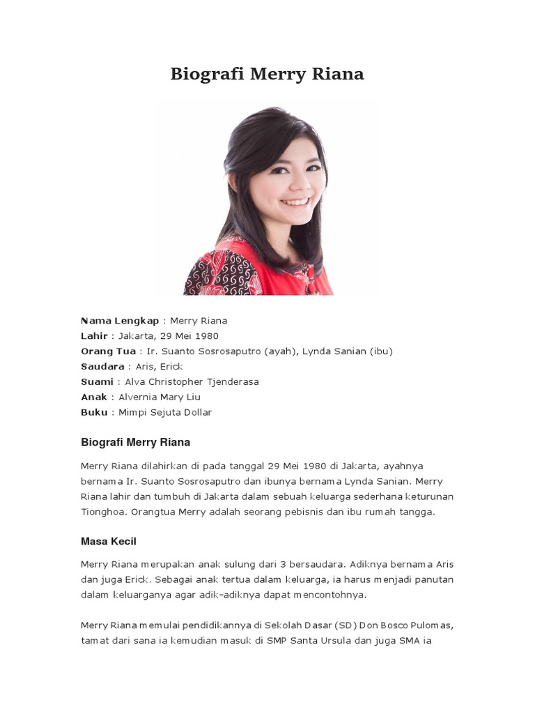 Biografi Merry Riana | PDF