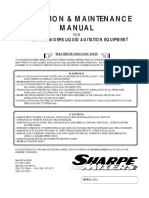 Operation & Maintenance Manual: Sharpe Mixers Liquid Agitation Equipment
