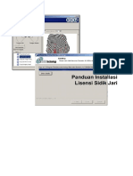 Panduan Installasi Lisensi Sidik Jari PDF