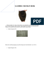 CARA MENGAMBIL UKURAN ROK WANITA