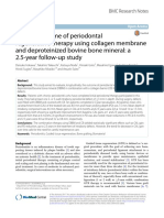 Clinical Outcome of Periodontal Regenerative Therapy Using Collagen Membrane and Deproteinized Bovine Bone Mineral: A 2.5-Year Follow-Up Study