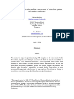 Low Latency Trading and The Comovement of Order Flow, Prices, and Market Conditions