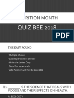 Nutrition Month qUIZ