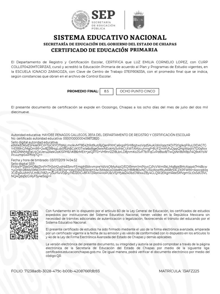 Certificado | PDF | Educación avanzada | Informática y tecnología de la ...