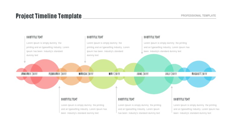 Project Timeline Template: Subtitle Text Subtitle Text Subtitle Text | PDF
