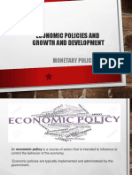 Economic Policies and Growth and Development
