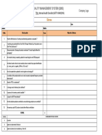 Internal Audit Checklist - Stores