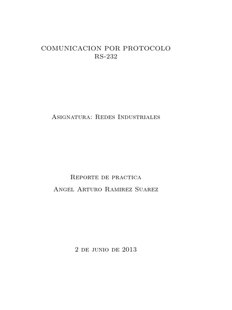 Mikroc U - I rs232 Protocol PDF | PDF | Transmisión de datos ...
