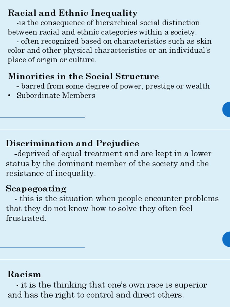 Racial and Ethnic Inequality Overview | PDF