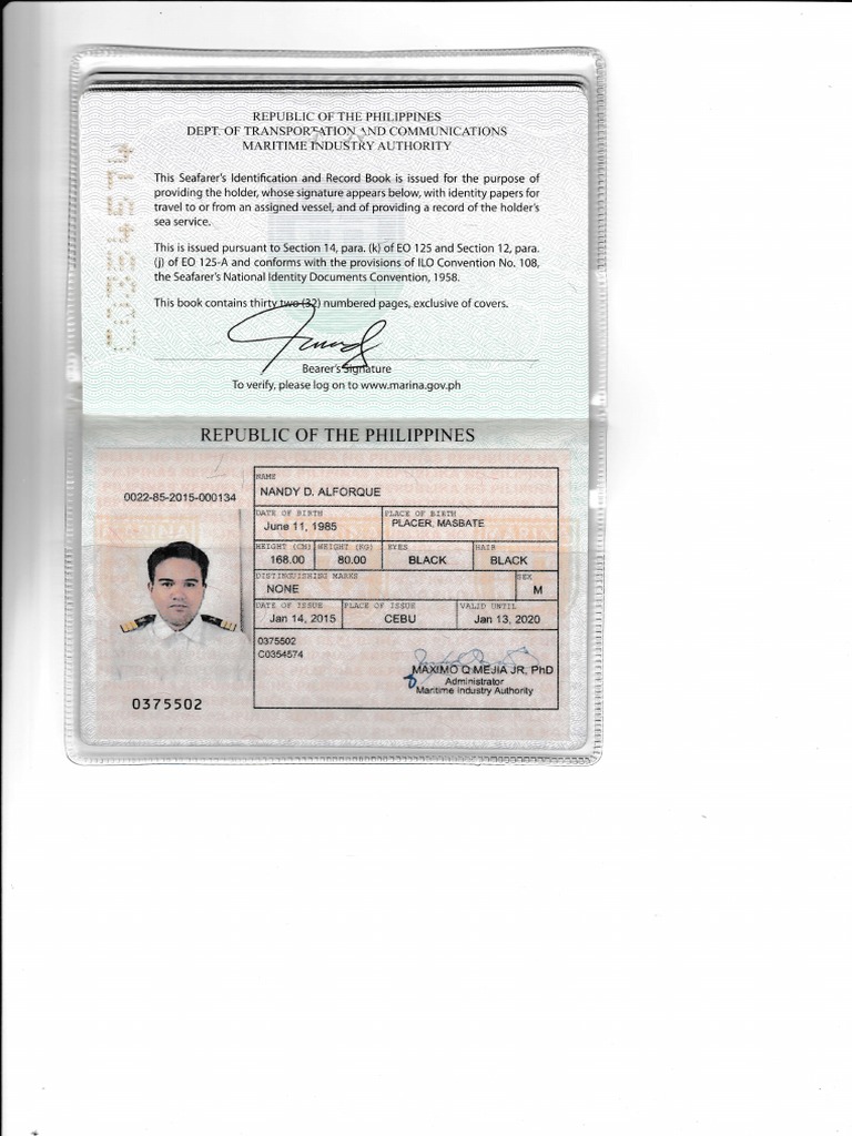 Seafarer Certification Notice | PDF