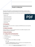 Fluid Flow Through Mixing Tee Pipe