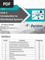 Introduction To Distributed Computing System