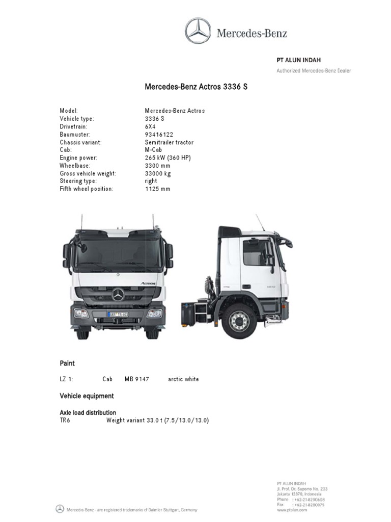 Mercedes Benz Actros Service Manual Pdf